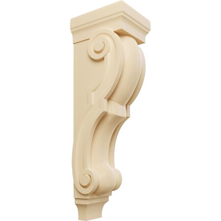 Ekena Millwork 7"W x 8 1/2"D x 26"H Medium Jumbo Traditional Wood Corbel, Maple CORW07X09X26TRMA